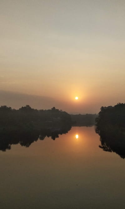 Piravom River Sunset Piravom River Sunset